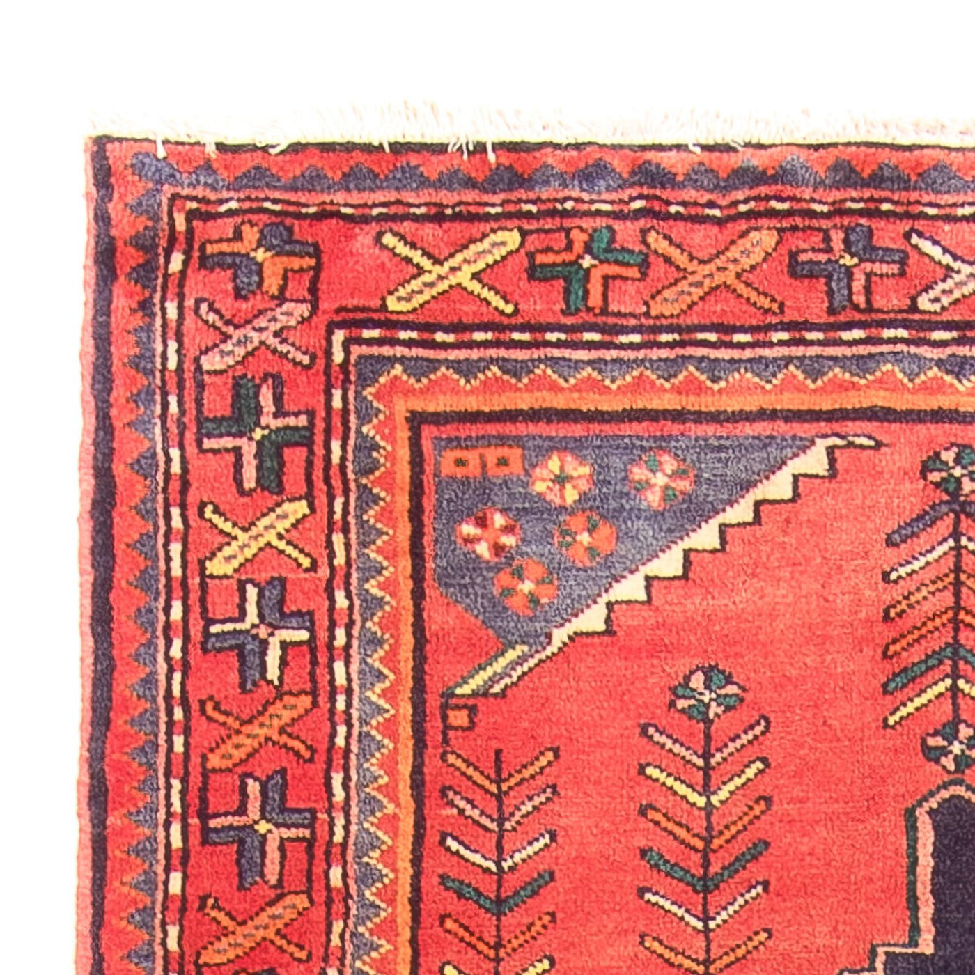Alfombra de pasillo Alfombra persa - Nómada - 290 x 102 cm - rojo