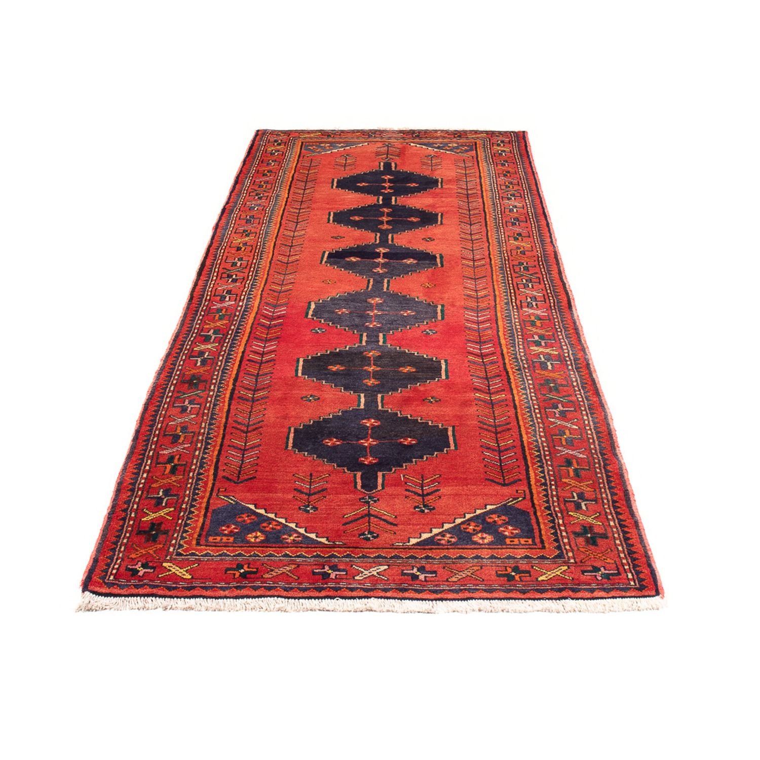 Alfombra de pasillo Alfombra persa - Nómada - 290 x 102 cm - rojo
