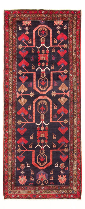 Alfombra de pasillo Alfombra persa - Nómada - 308 x 121 cm - azul oscuro