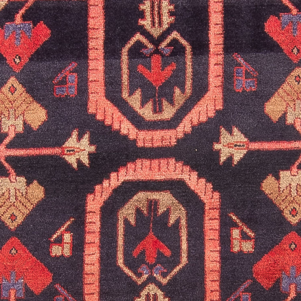 Alfombra de pasillo Alfombra persa - Nómada - 308 x 121 cm - azul oscuro