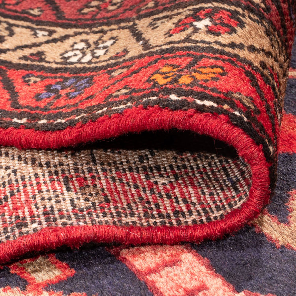 Alfombra de pasillo Alfombra persa - Nómada - 308 x 121 cm - azul oscuro