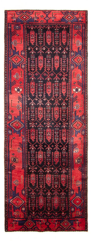 Alfombra de pasillo Alfombra persa - Nómada - 305 x 117 cm - azul oscuro