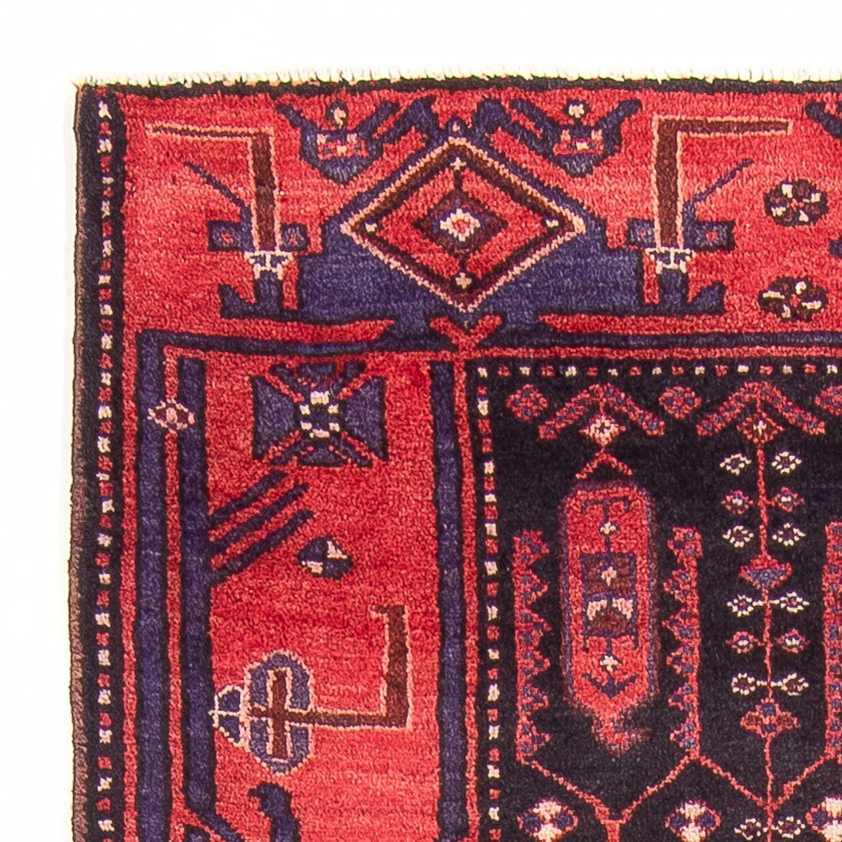 Alfombra de pasillo Alfombra persa - Nómada - 305 x 117 cm - azul oscuro