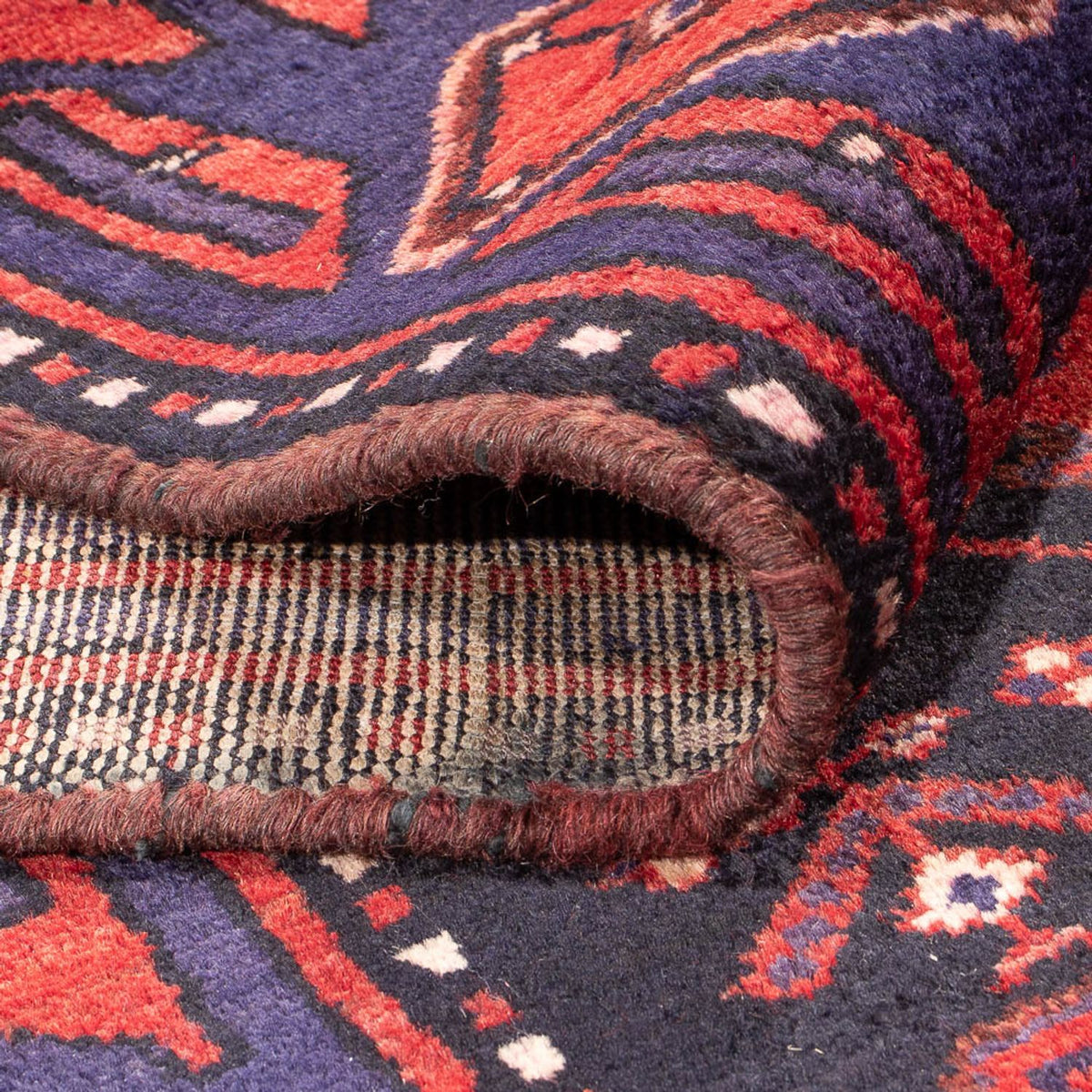 Alfombra de pasillo Alfombra persa - Nómada - 305 x 117 cm - azul oscuro