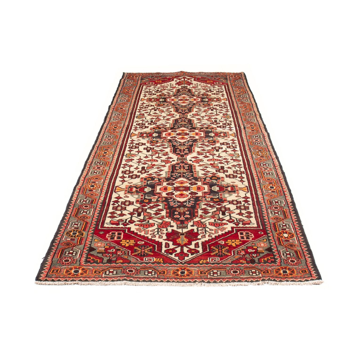 Alfombra de pasillo Alfombra persa - Nómada - 288 x 112 cm - crema