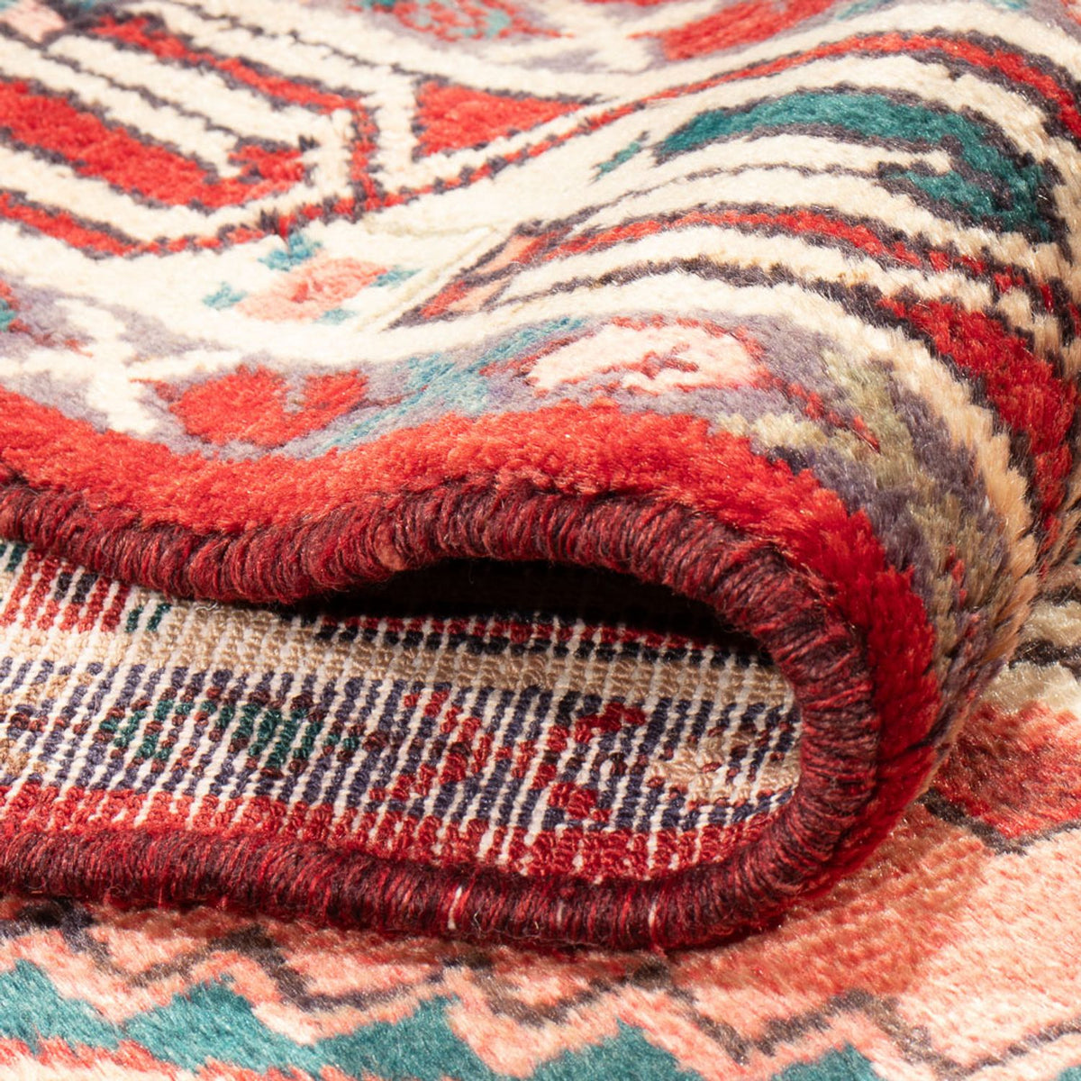 Alfombra de pasillo Alfombra persa - Nómada - 296 x 88 cm - rojo