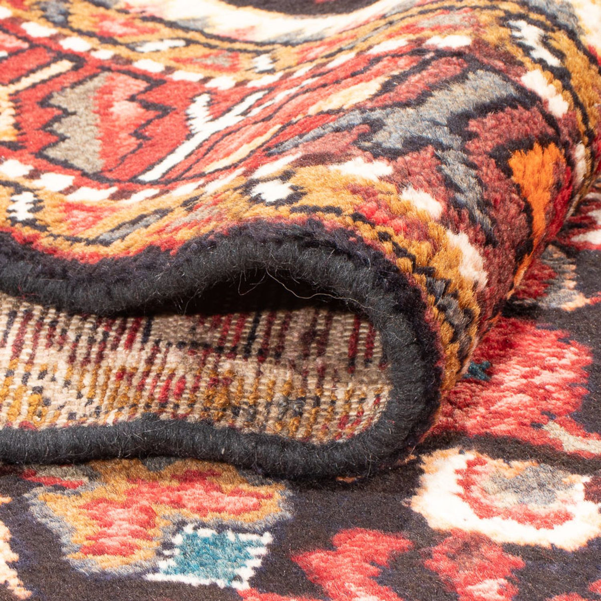 Alfombra de pasillo Alfombra persa - Nómada - 356 x 114 cm - azul oscuro