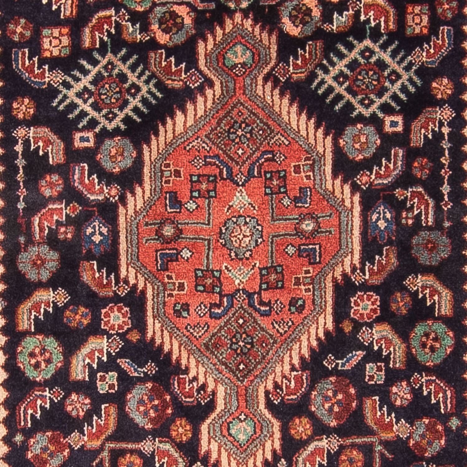 Alfombra de pasillo Alfombra persa - Nómada - 307 x 97 cm - azul oscuro