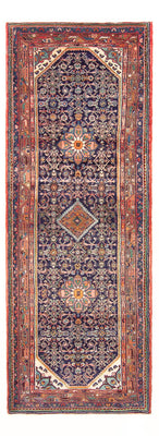 Alfombra de pasillo Alfombra persa - Nómada - 324 x 111 cm - azul oscuro