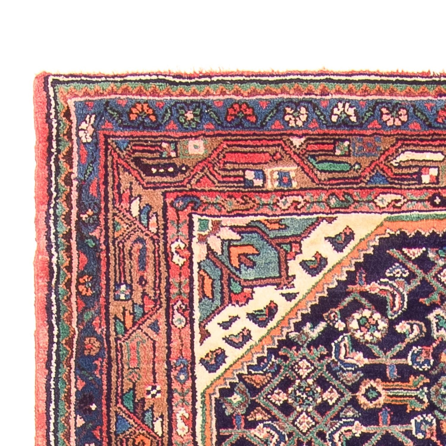 Alfombra de pasillo Alfombra persa - Nómada - 324 x 111 cm - azul oscuro