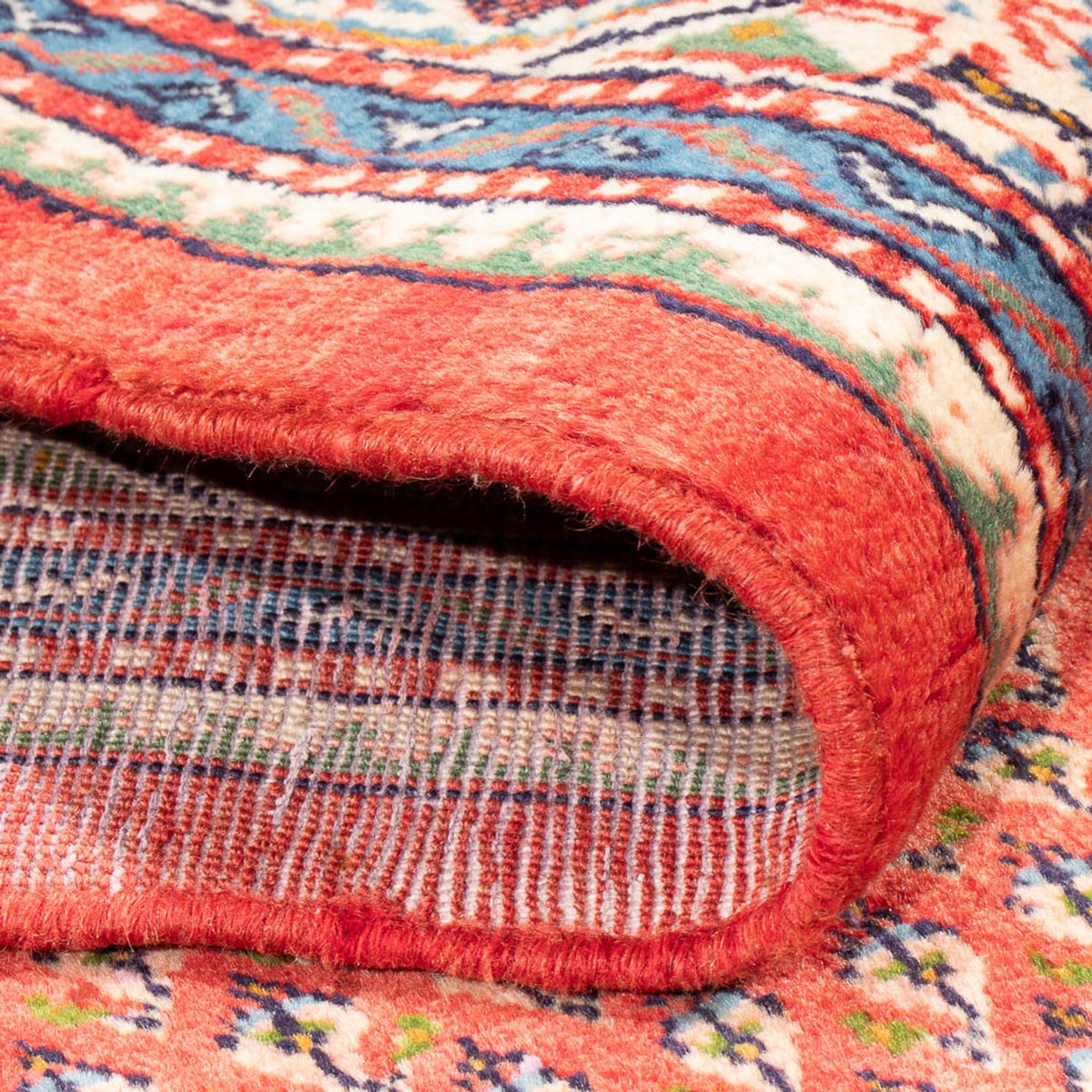 Alfombra de pasillo Alfombra persa - Mir - 295 x 117 cm - rojo