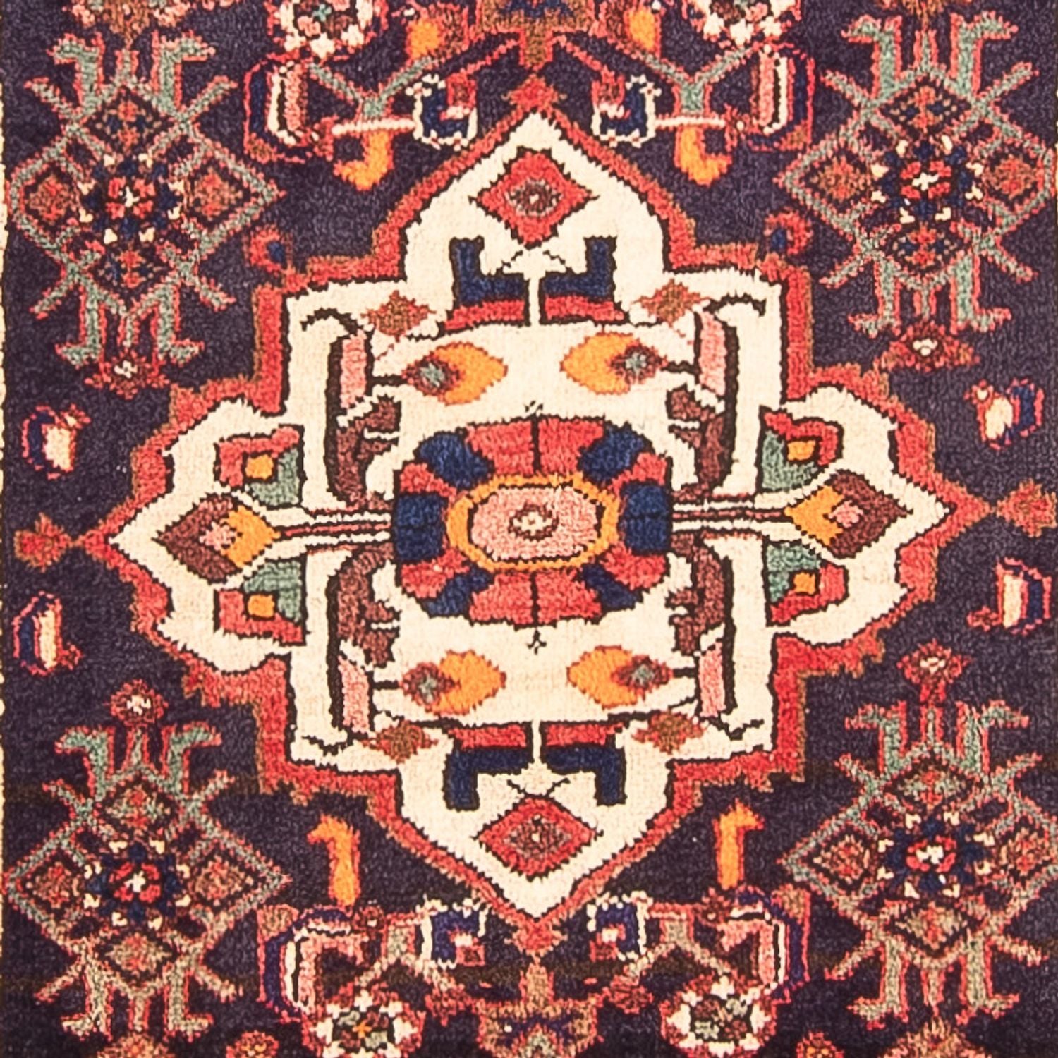 Alfombra de pasillo Alfombra persa - Nómada - 313 x 108 cm - azul oscuro