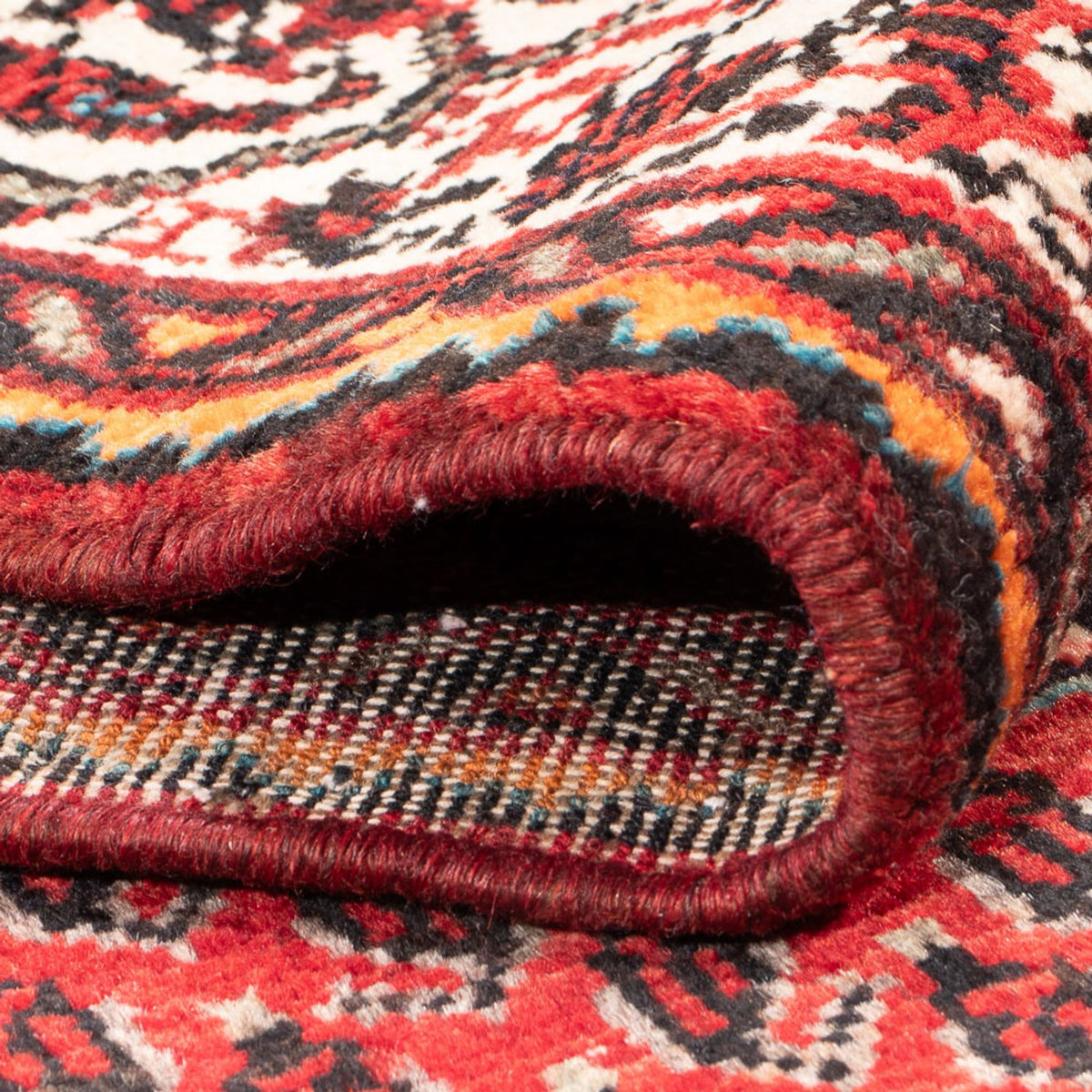 Alfombra de pasillo Alfombra persa - Nómada - 314 x 111 cm - rojo