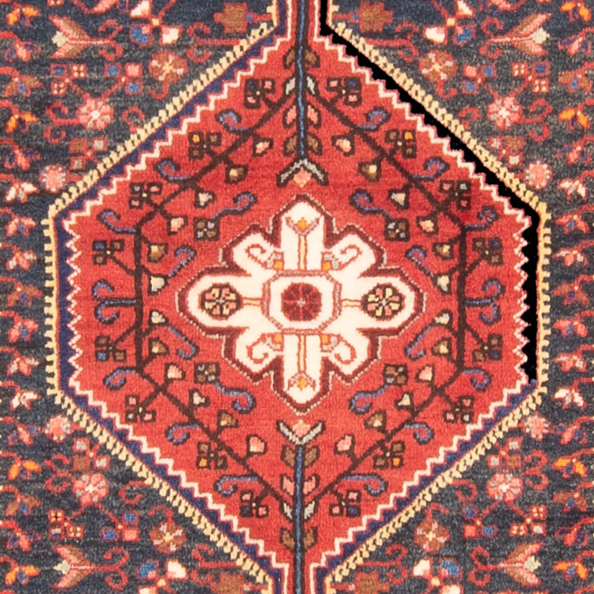 Alfombra de pasillo Alfombra persa - Nómada - 324 x 115 cm - azul oscuro