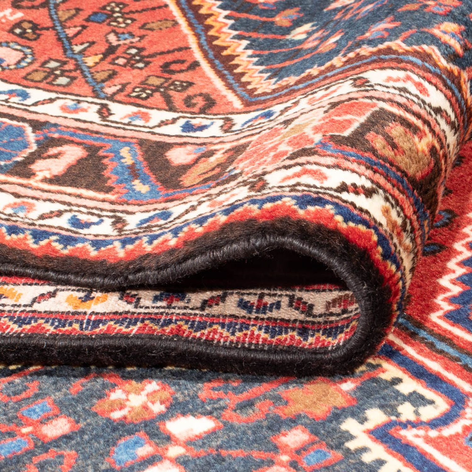 Alfombra de pasillo Alfombra persa - Nómada - 324 x 115 cm - azul oscuro