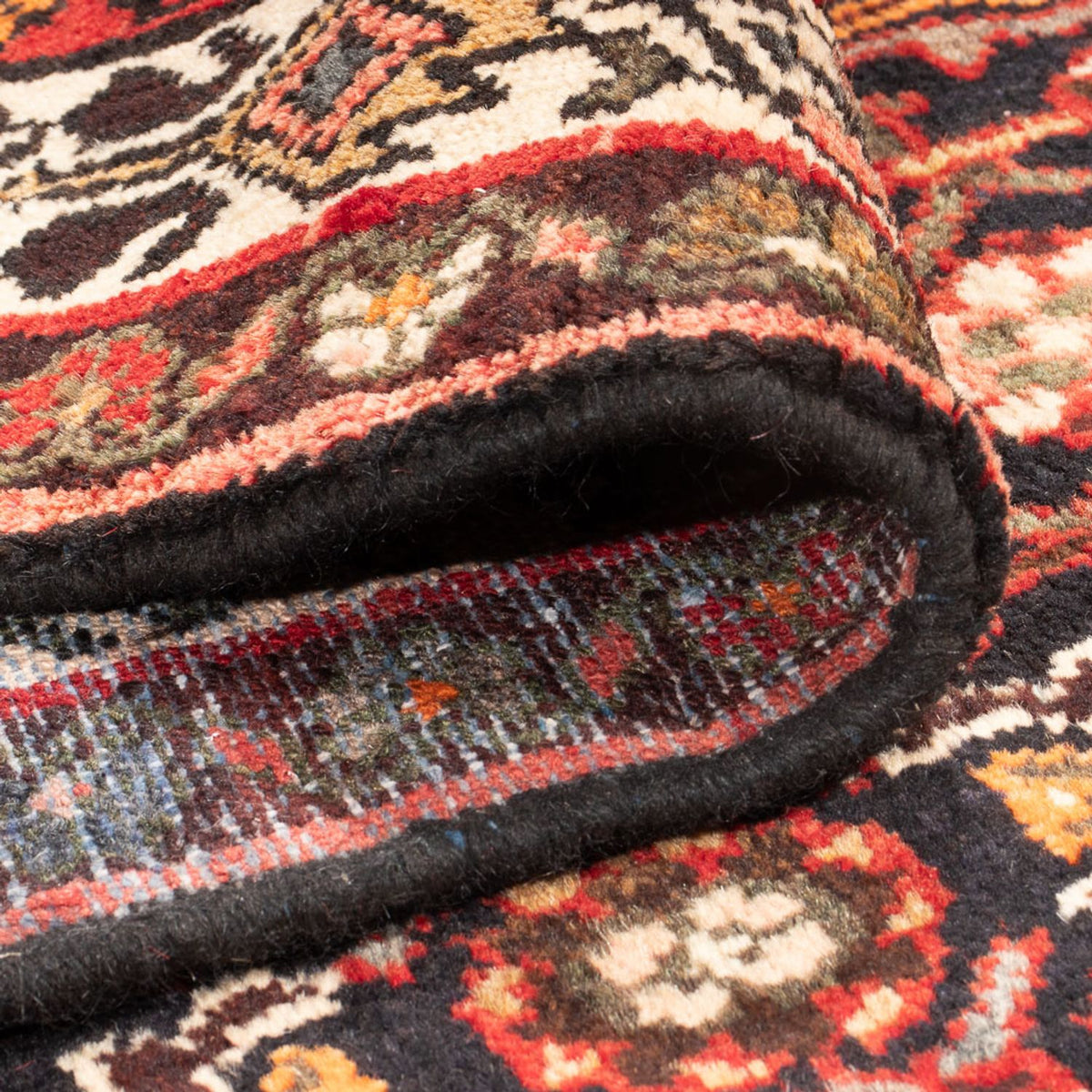 Alfombra de pasillo Alfombra persa - Nómada - 307 x 113 cm - azul oscuro