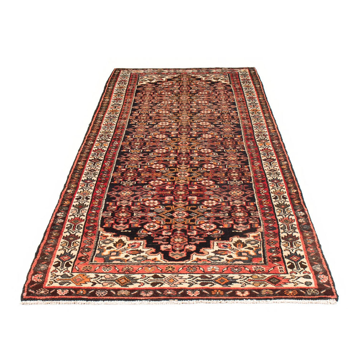 Alfombra de pasillo Alfombra persa - Nómada - 307 x 113 cm - azul oscuro