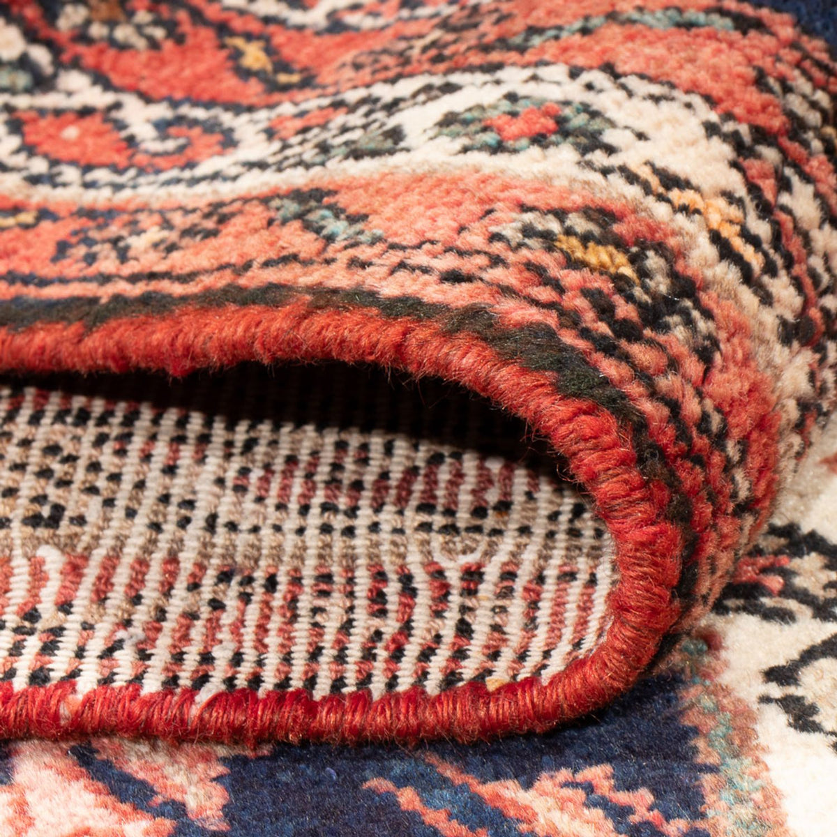 Alfombra de pasillo Alfombra persa - Nómada - 322 x 107 cm - azul oscuro