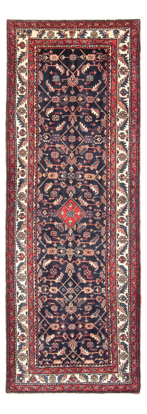 Alfombra de pasillo Alfombra persa - Nómada - 313 x 110 cm - azul oscuro