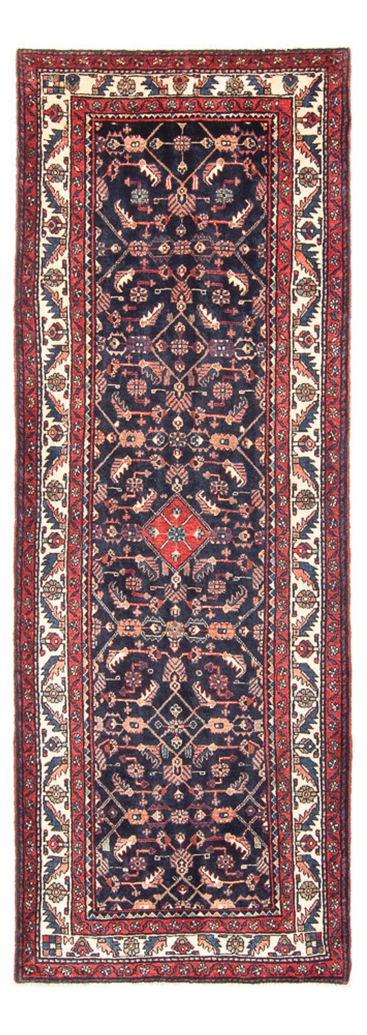 Alfombra de pasillo Alfombra persa - Nómada - 313 x 110 cm - azul oscuro