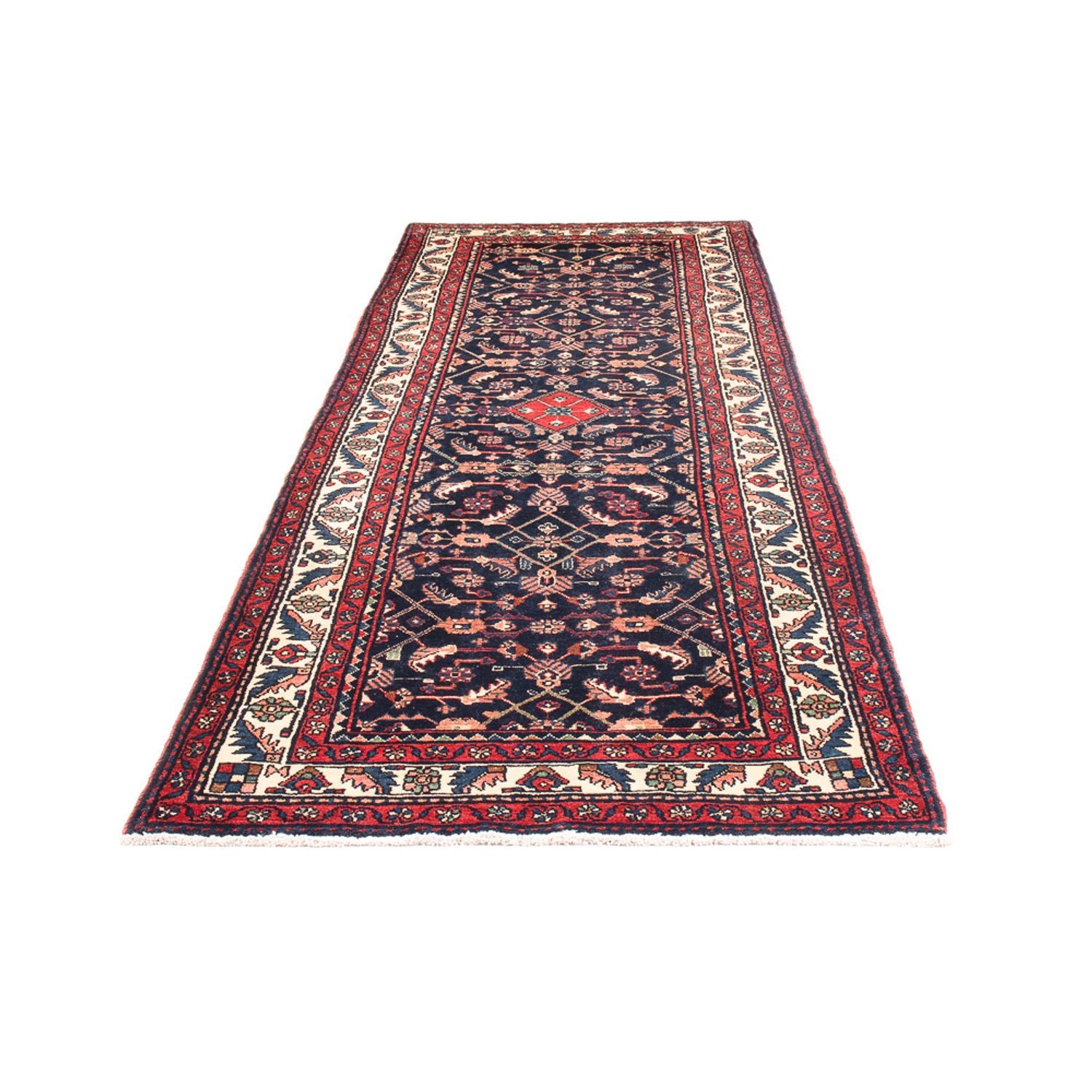 Alfombra de pasillo Alfombra persa - Nómada - 313 x 110 cm - azul oscuro