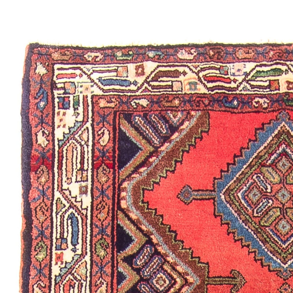 Alfombra de pasillo Alfombra persa - Nómada - 275 x 103 cm - rojo