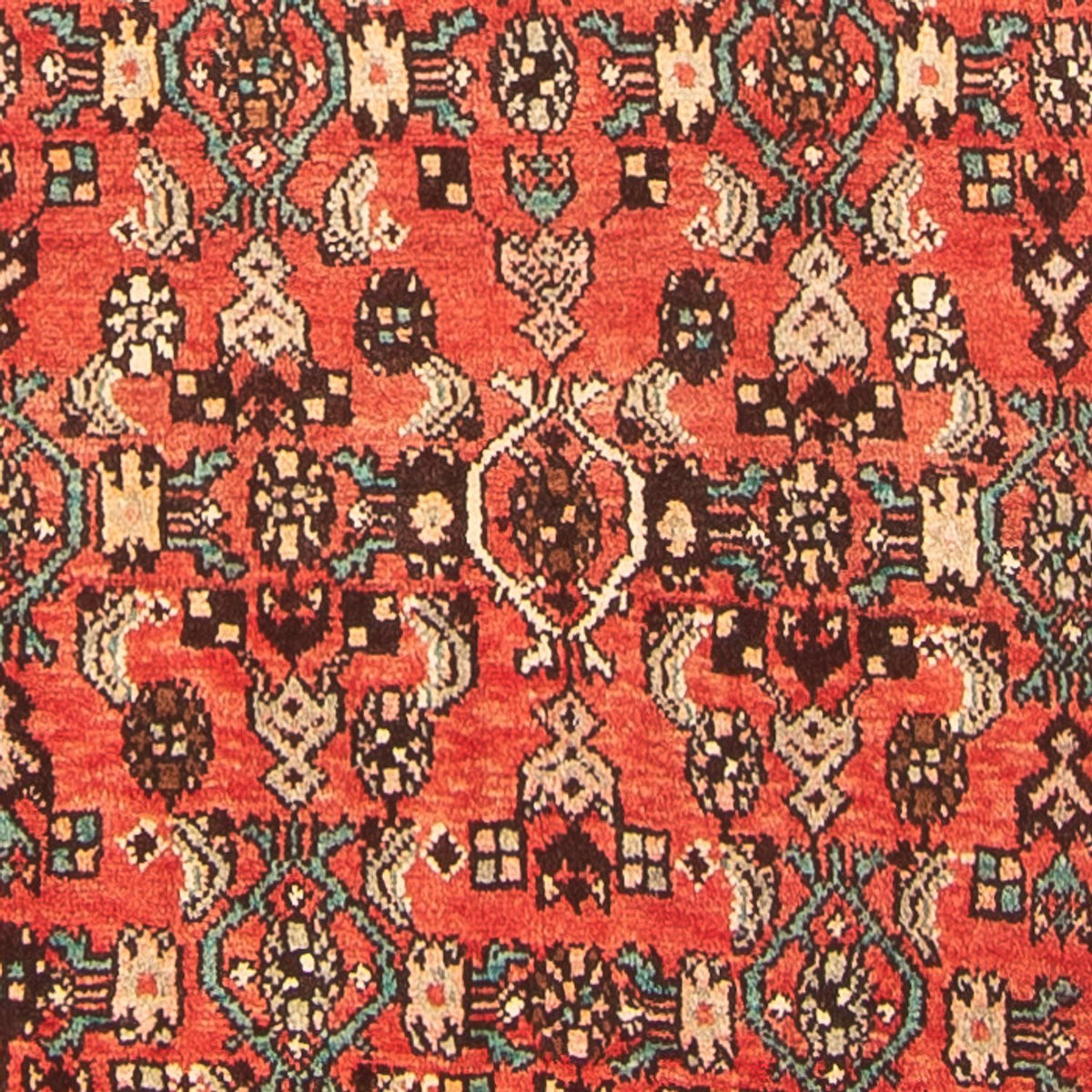 Alfombra de pasillo Alfombra persa - Nómada - 302 x 111 cm - rojo