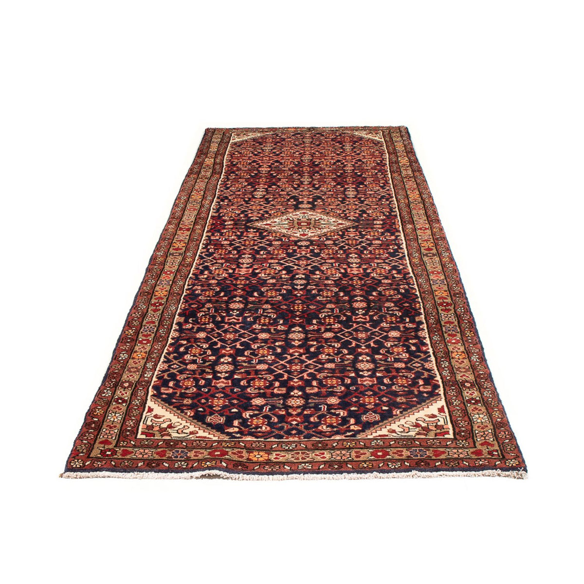 Alfombra de pasillo Alfombra persa - Nómada - 310 x 112 cm - azul oscuro