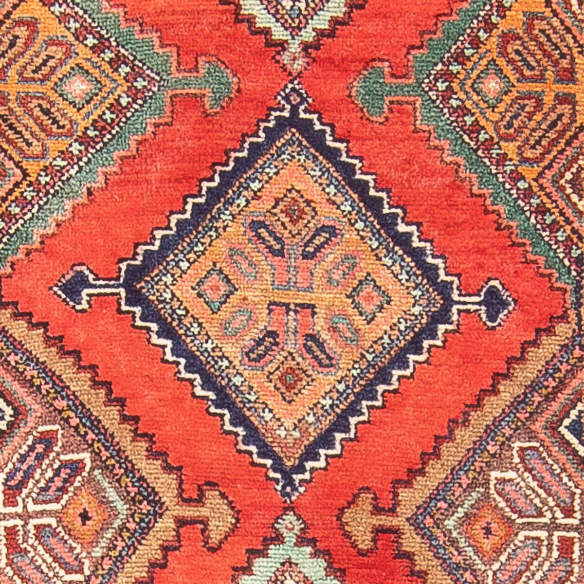 Alfombra de pasillo Alfombra persa - Nómada - 277 x 108 cm - rojo
