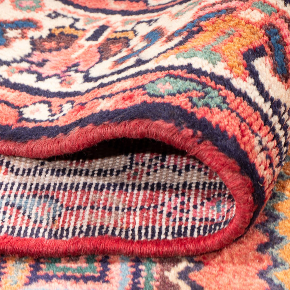 Alfombra de pasillo Alfombra persa - Nómada - 296 x 108 cm - rojo