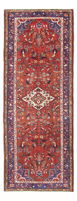 Alfombra de pasillo Alfombra persa - Nómada - 300 x 113 cm - rojo