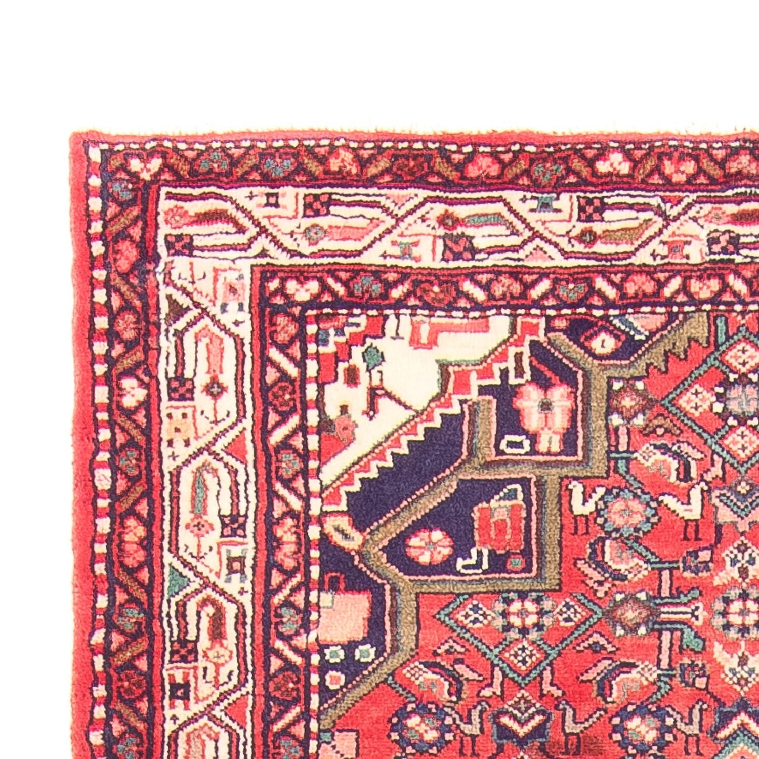 Alfombra de pasillo Alfombra persa - Nómada - 318 x 110 cm - rojo