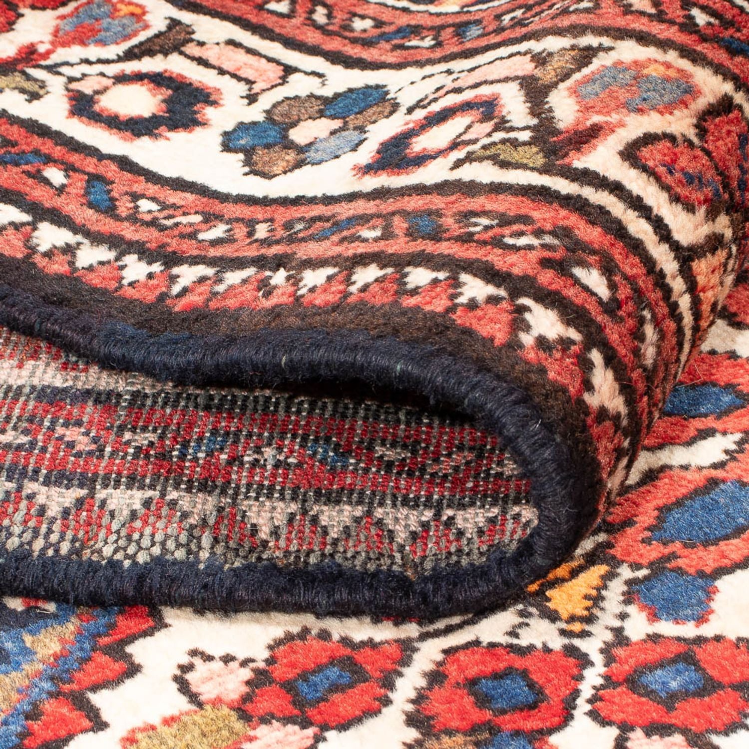 Alfombra de pasillo Alfombra persa - Nómada - 330 x 116 cm - azul oscuro