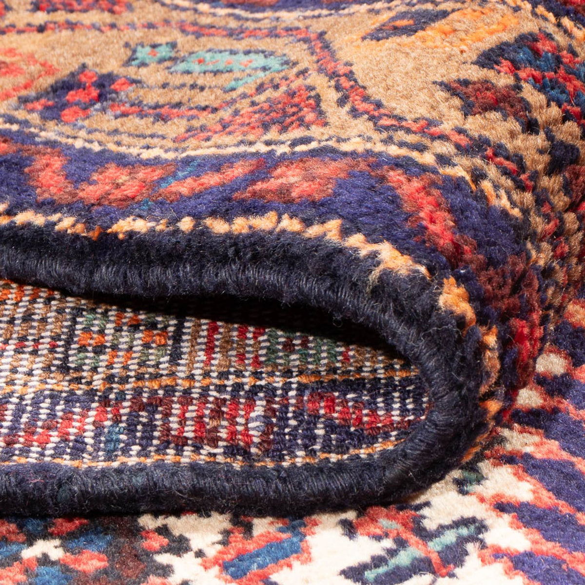 Alfombra de pasillo Alfombra persa - Nómada - 286 x 112 cm - crema