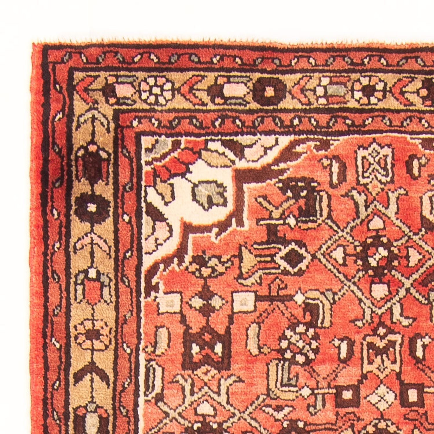 Alfombra de pasillo Alfombra persa - Nómada - 295 x 114 cm - rojo