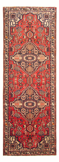 Alfombra de pasillo Alfombra persa - Bidjar - 293 x 109 cm - rojo