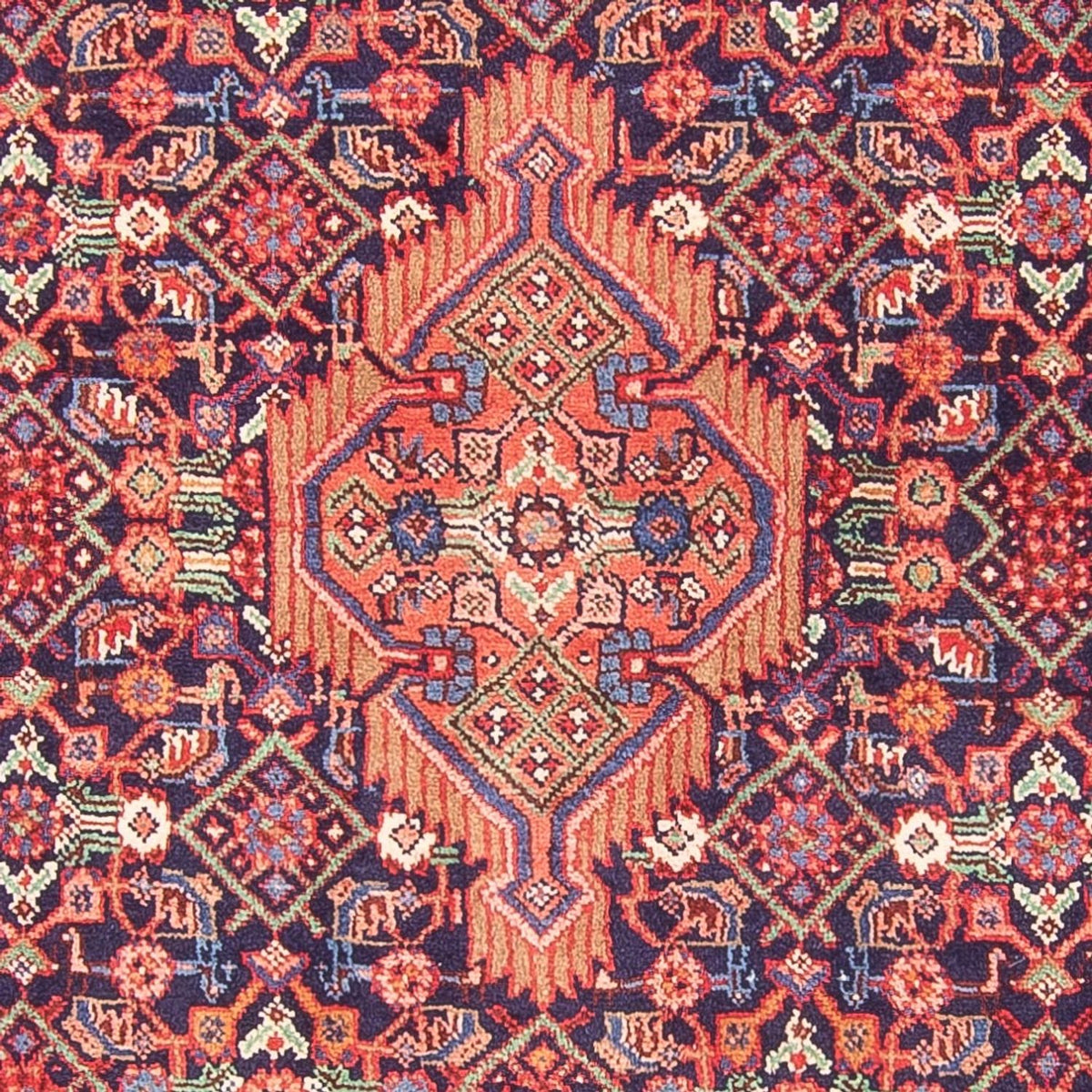 Alfombra de pasillo Alfombra persa - Nómada - 335 x 120 cm - azul oscuro