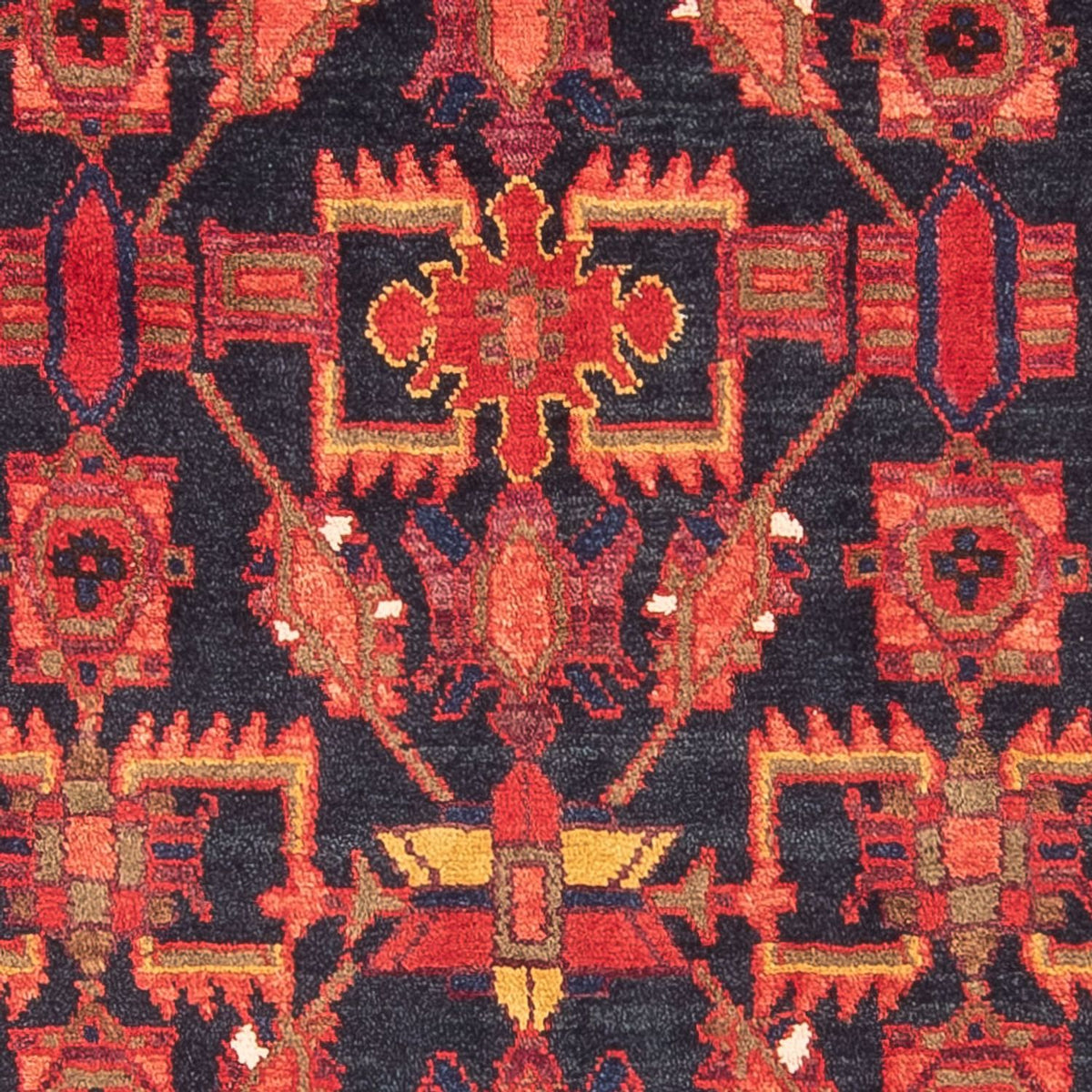 Alfombra de pasillo Alfombra persa - Bidjar - 310 x 112 cm - azul oscuro