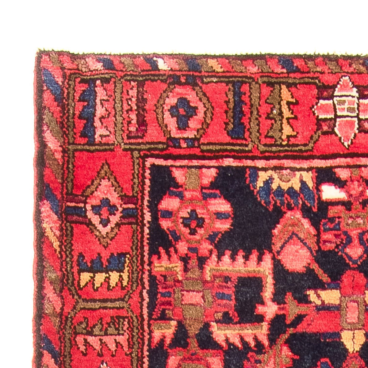 Alfombra de pasillo Alfombra persa - Bidjar - 310 x 112 cm - azul oscuro