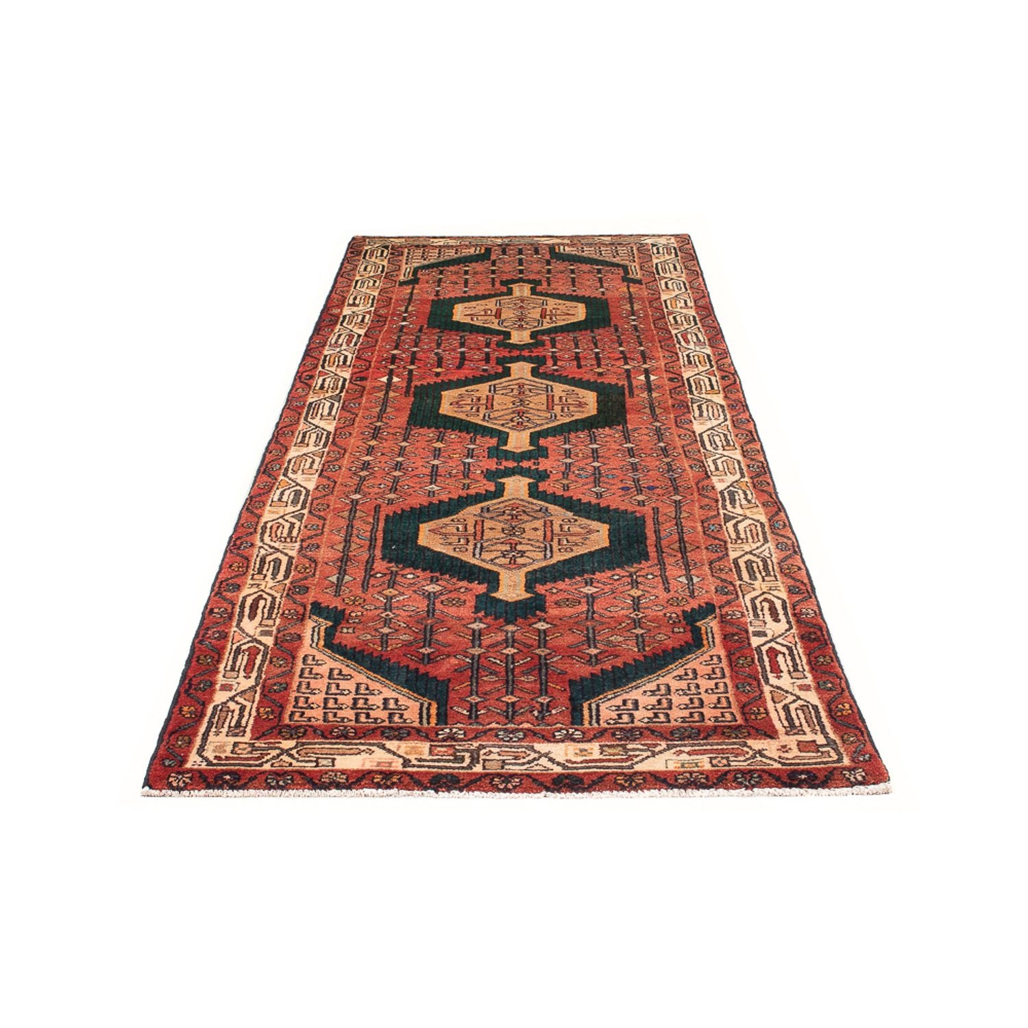 Alfombra de pasillo Alfombra persa - Nómada - 293 x 104 cm - rojo