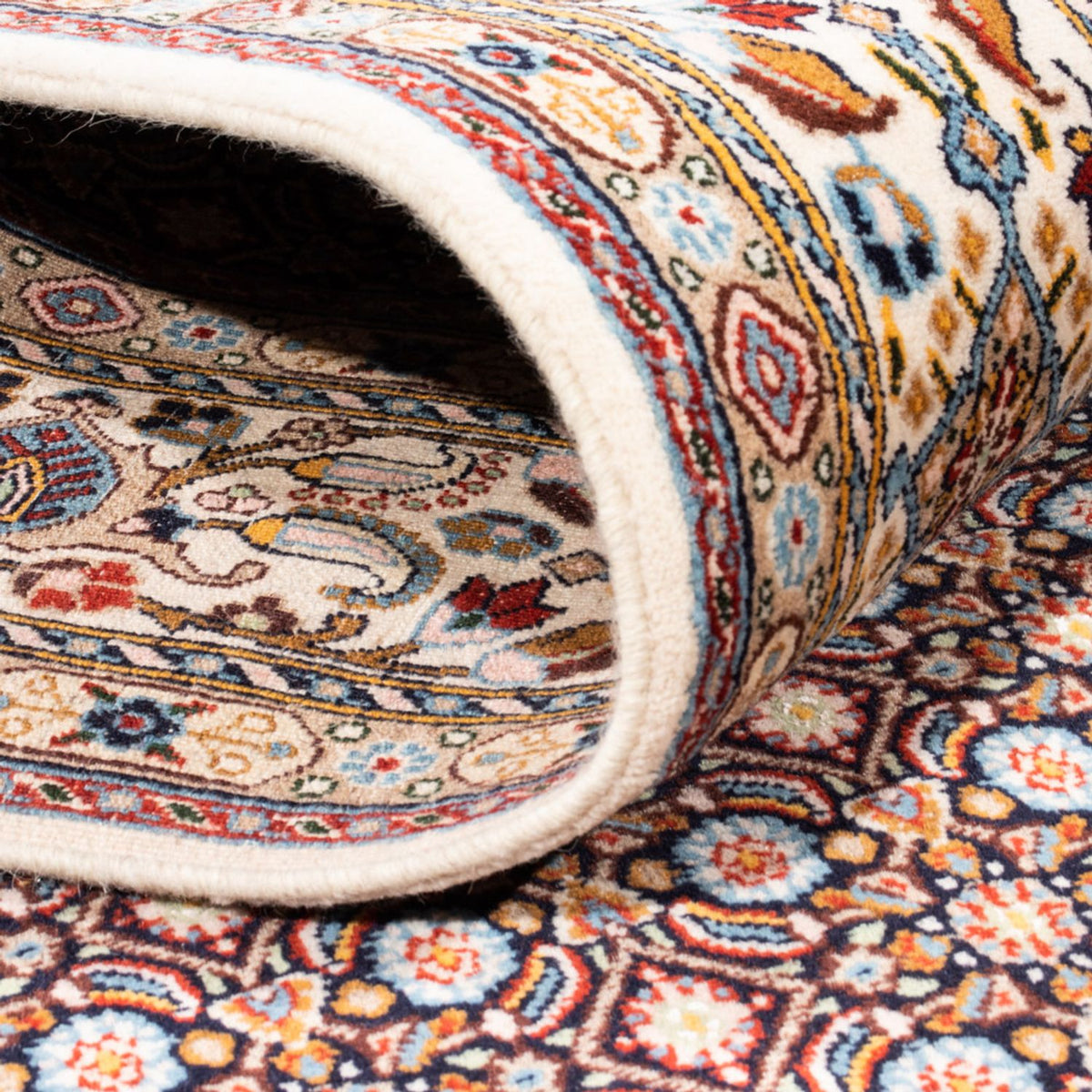 Alfombra persa - Clásica - 197 x 141 cm - azul oscuro