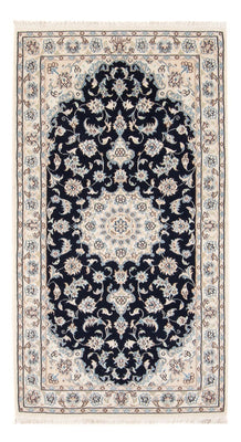 Alfombra Persa - Nain - Prima - 140 x 70 cm - azul oscuro