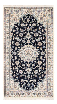 Alfombra Persa - Nain - Prima - 140 x 70 cm - azul oscuro