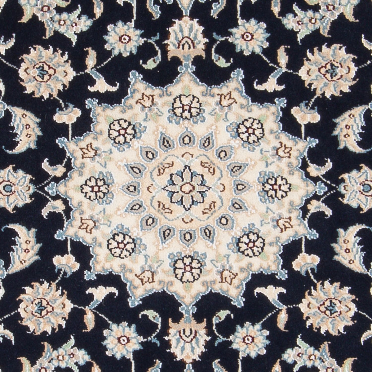 Alfombra Persa - Nain - Prima - 140 x 70 cm - azul oscuro