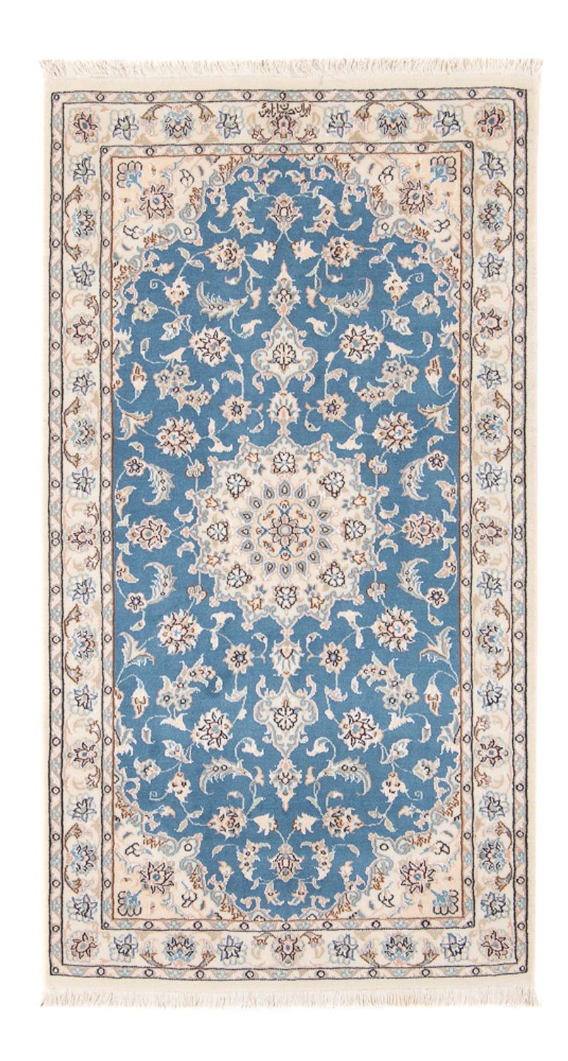 Alfombra Persa - Nain - Prima - 138 x 76 cm - azul claro