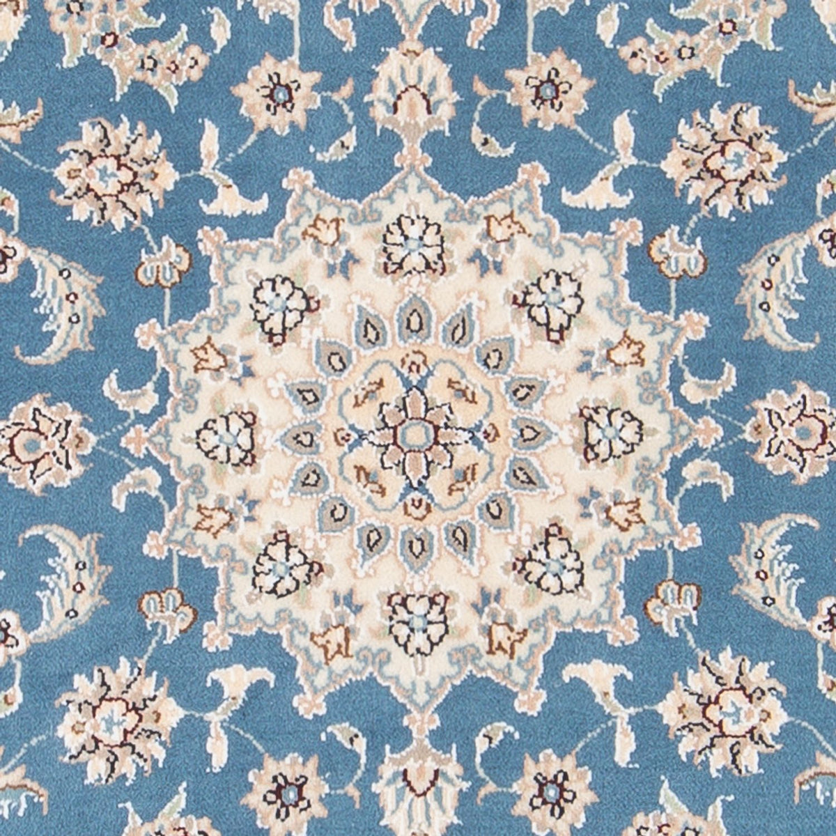 Alfombra Persa - Nain - Prima - 138 x 76 cm - azul claro