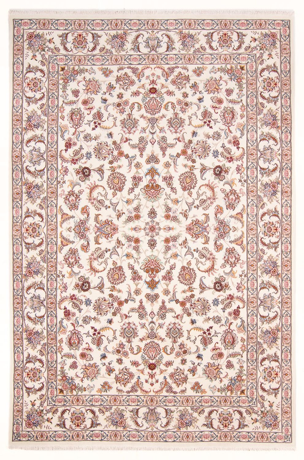 Alfombra Persa - Nain - Real - 297 x 197 cm - crema