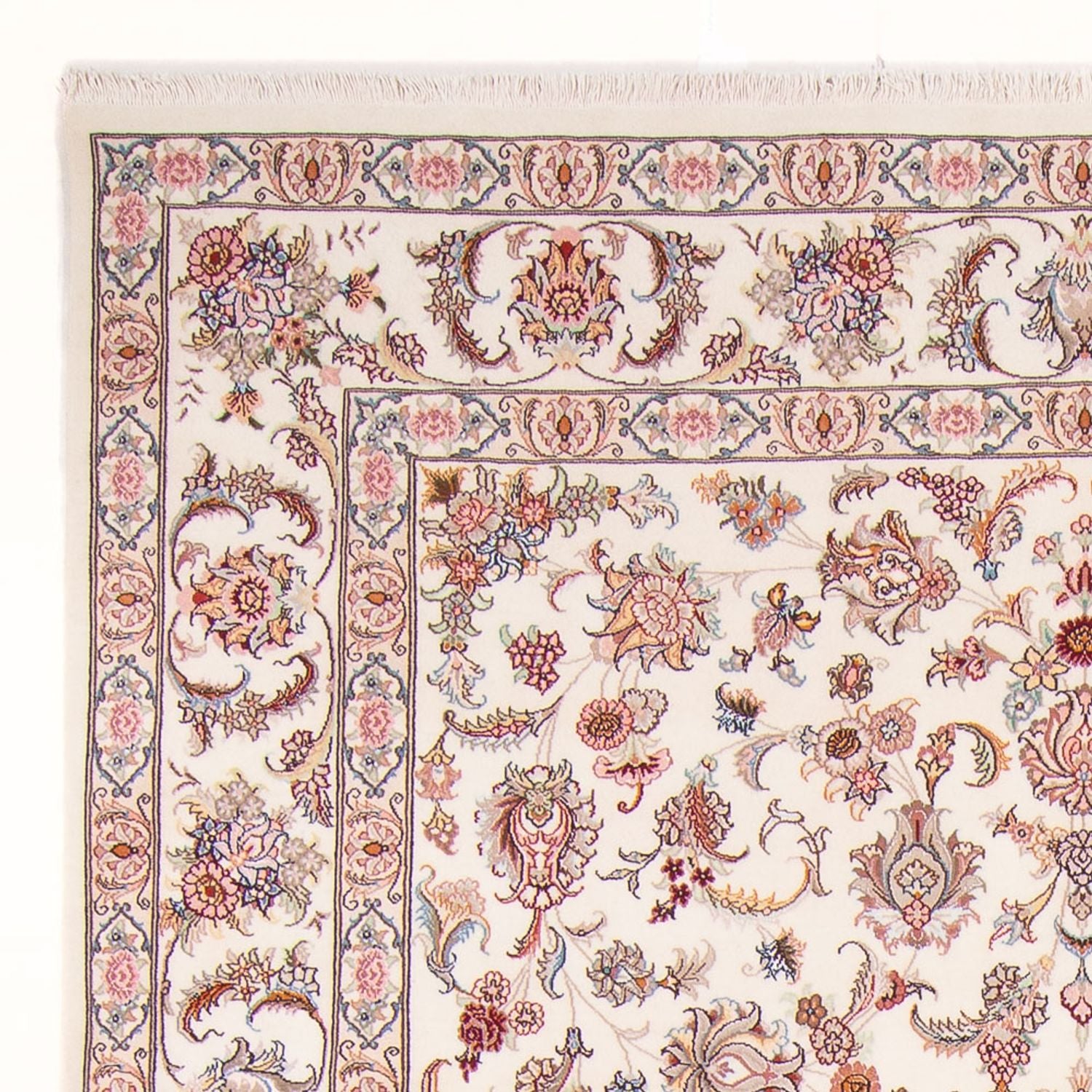 Alfombra Persa - Nain - Real - 297 x 197 cm - crema