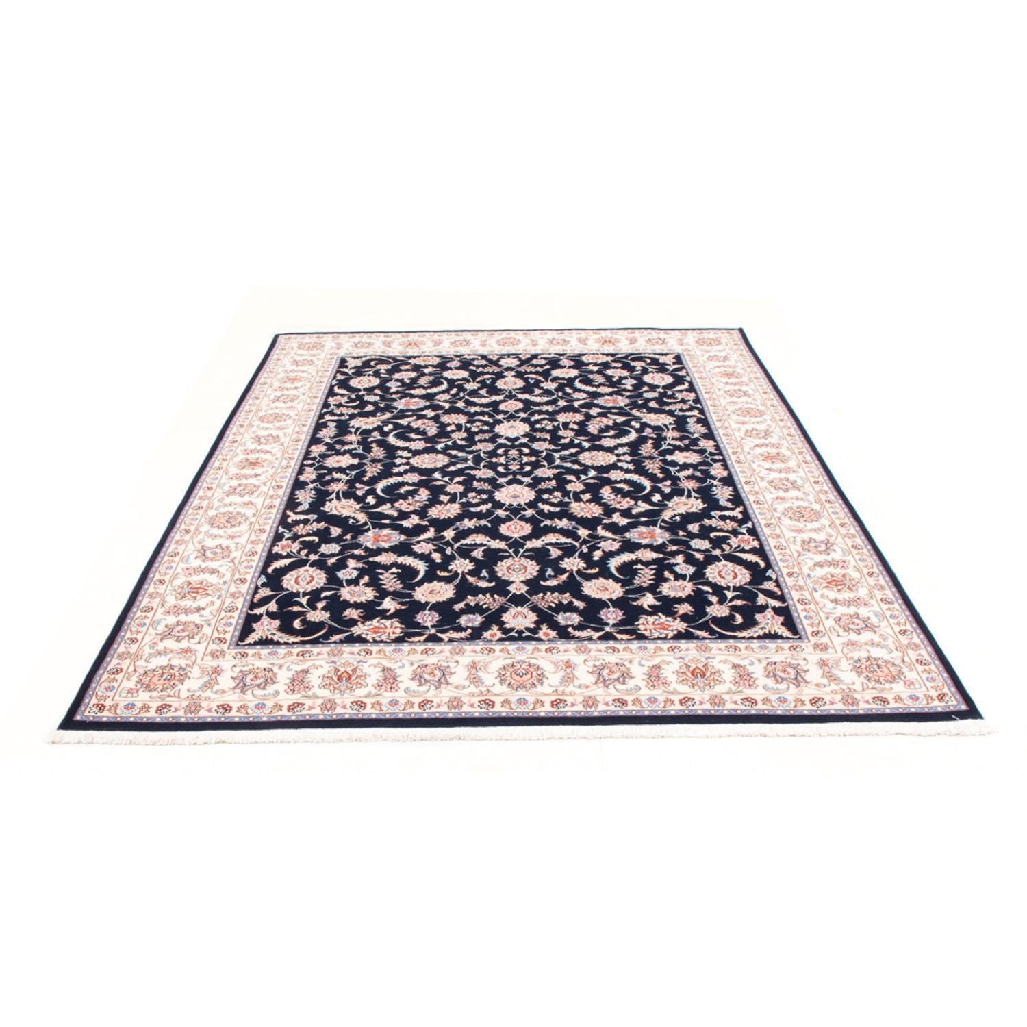 Alfombra Persa - Tabriz - Real - 240 x 170 cm - azul oscuro
