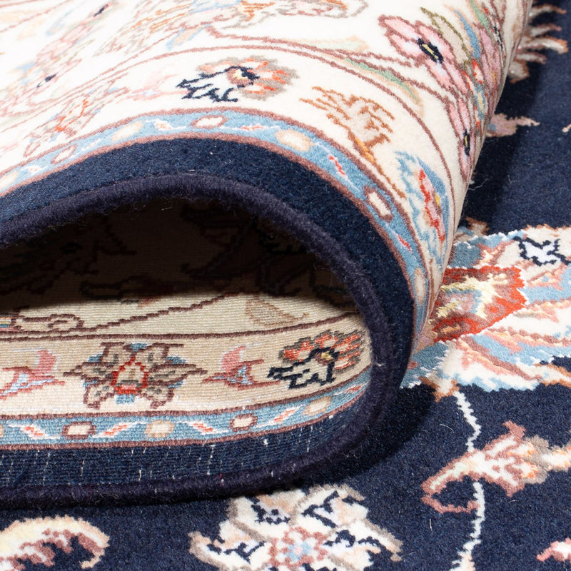 Alfombra Persa - Tabriz - Real - 240 x 172 cm - azul oscuro